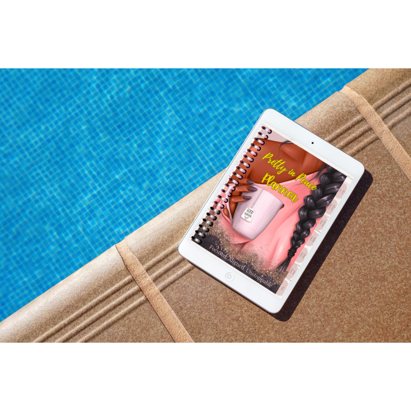 Pretty in Peace: A Fillable & Clickable Digital Self-Care Planner