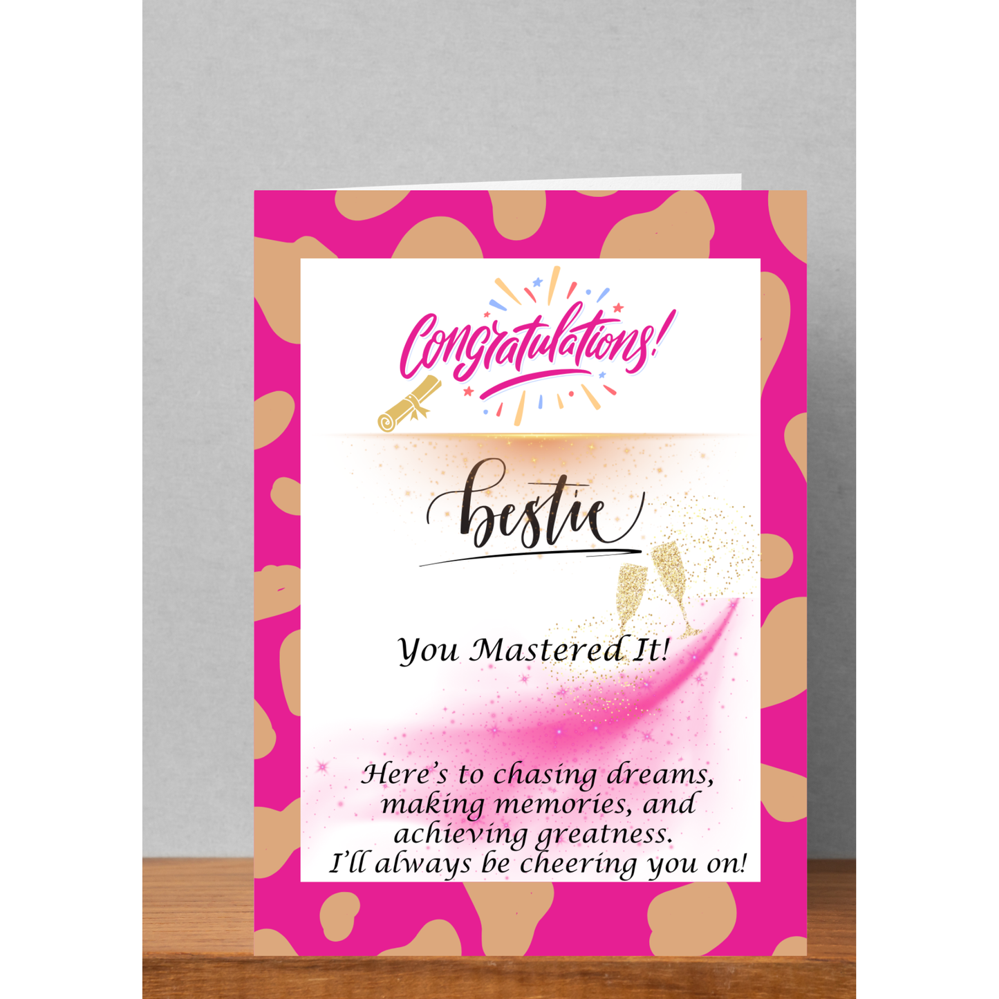 5x7 Congratulations Bestie- Graduation