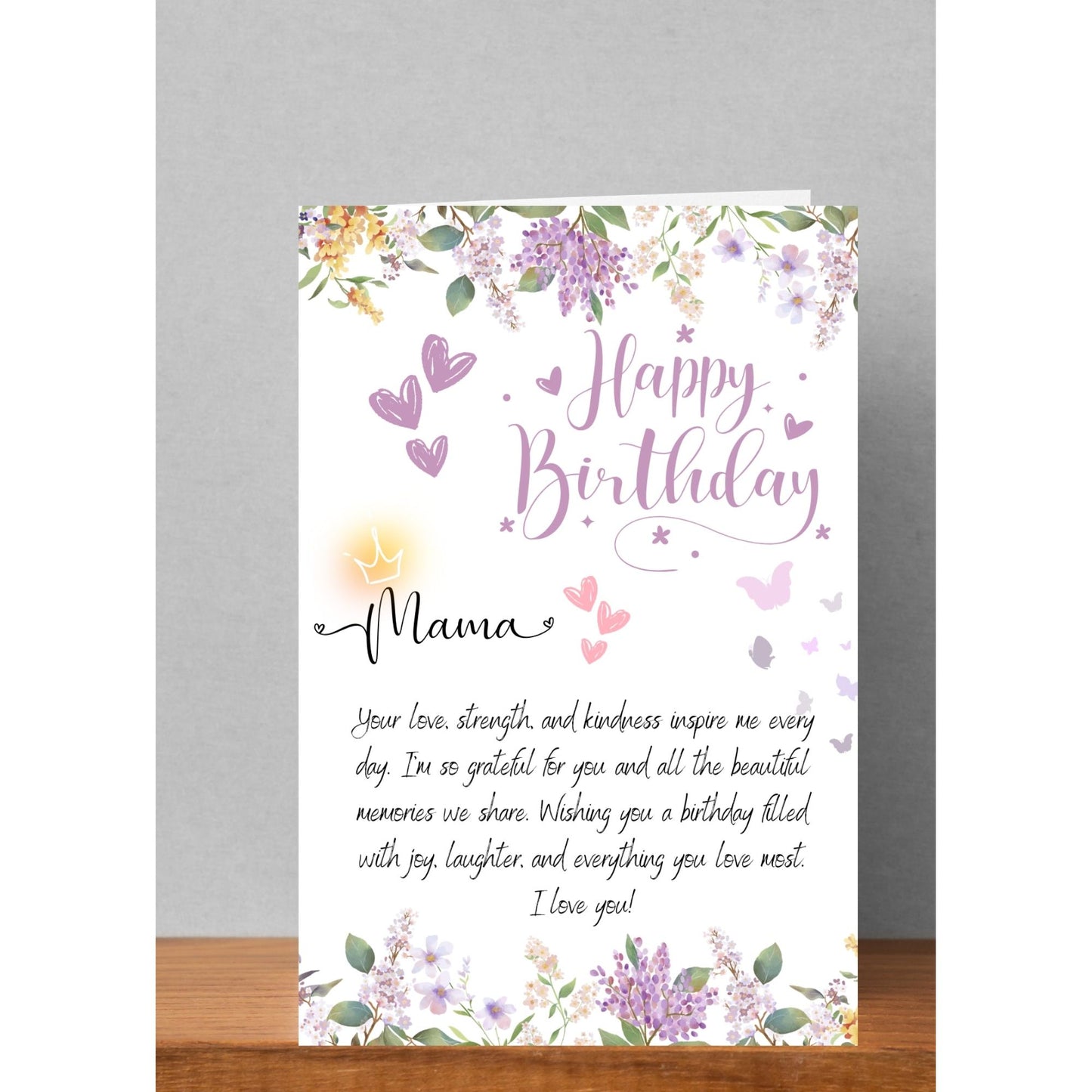 5x7 Happy Birthday- Mama