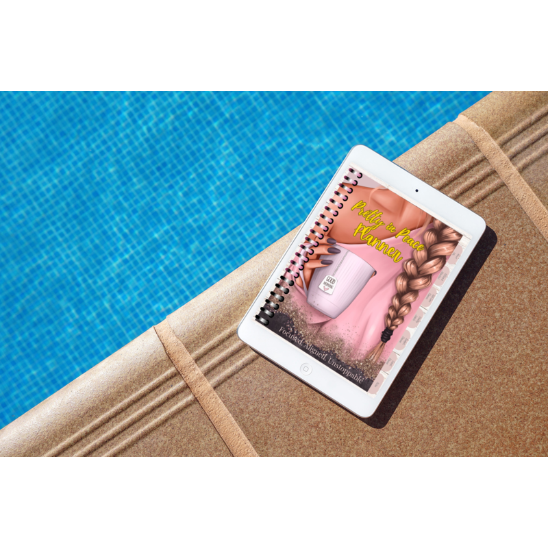 Pretty in Peace: A Fillable & Clickable Digital Self-Care Planner