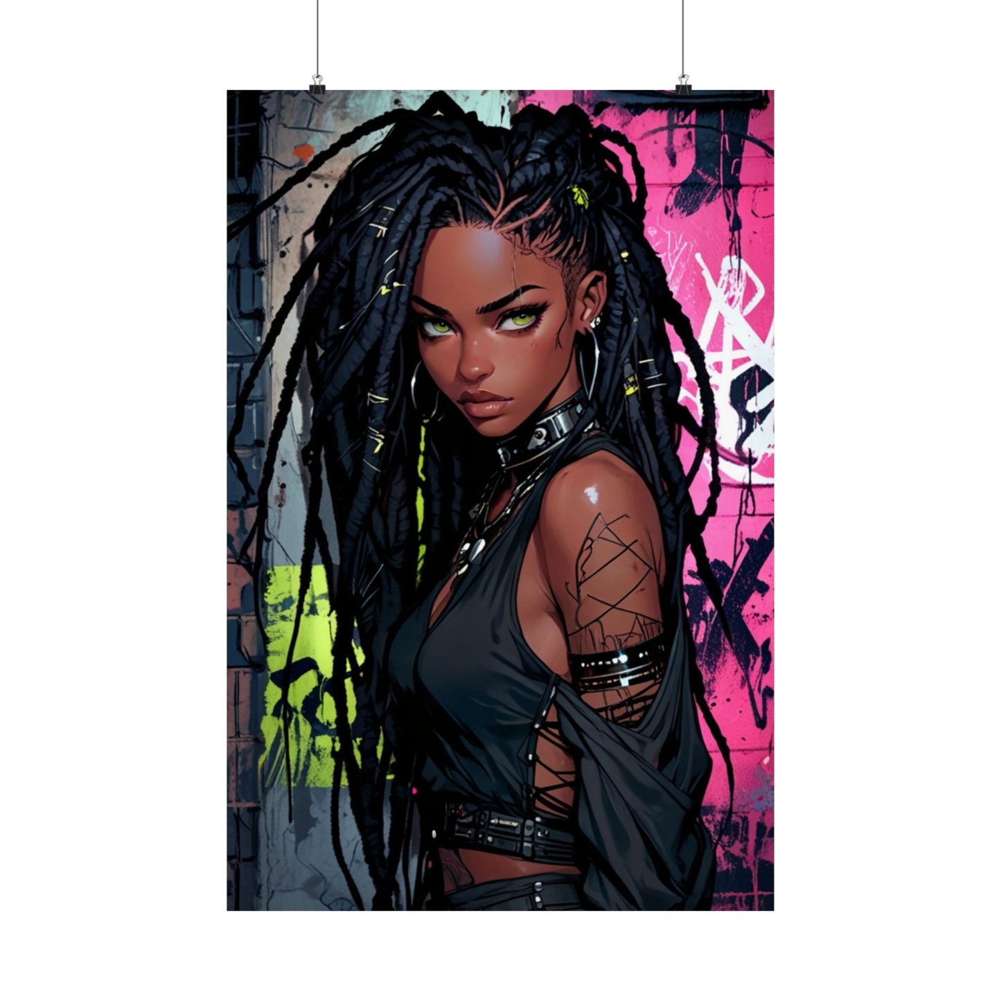 Graffiti Girl Matte Poster