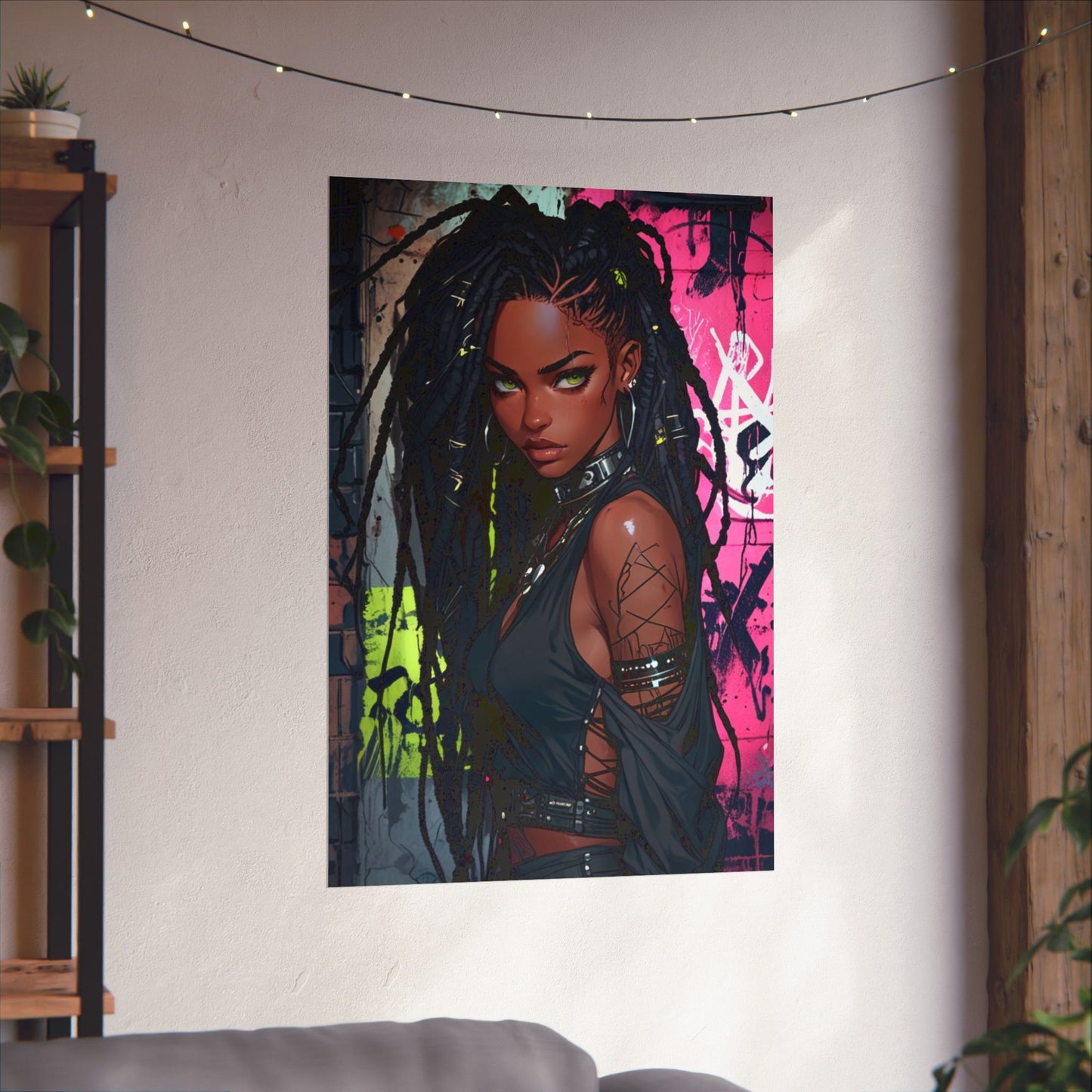 Graffiti Girl Matte Poster