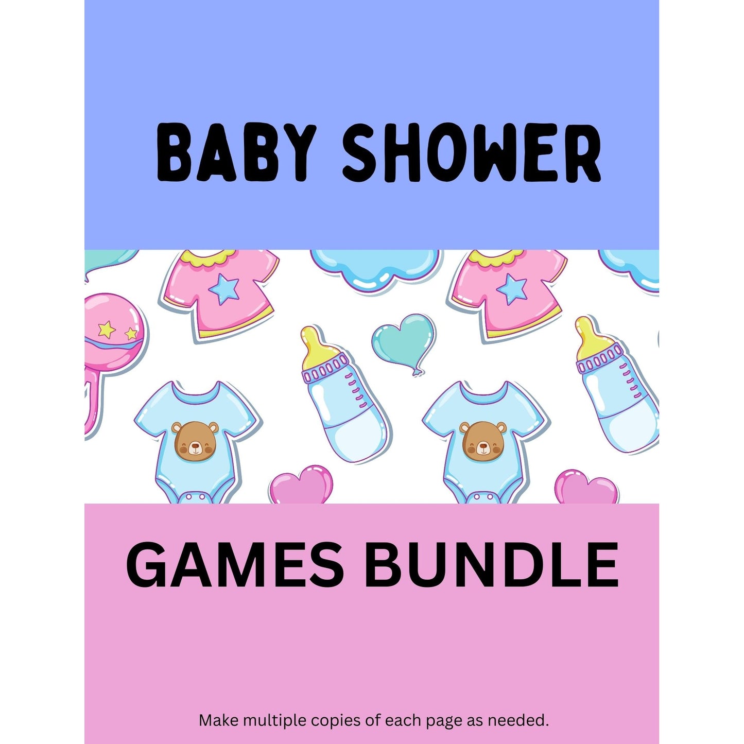 Printable Baby Shower Games Bundle