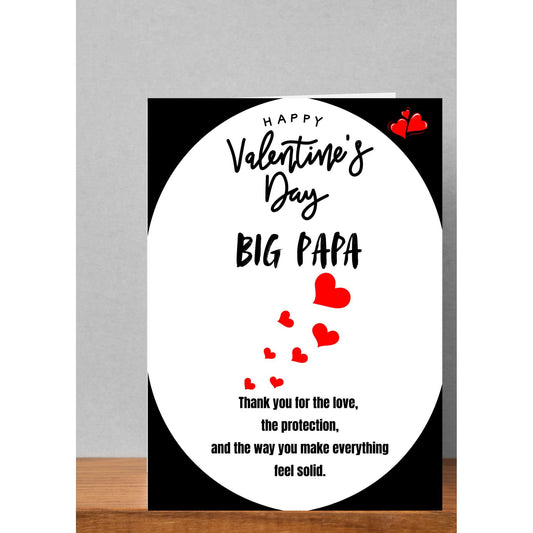 Big Papa – Valentine’s Day Greeting Card for Him | 5×7 Printable Card