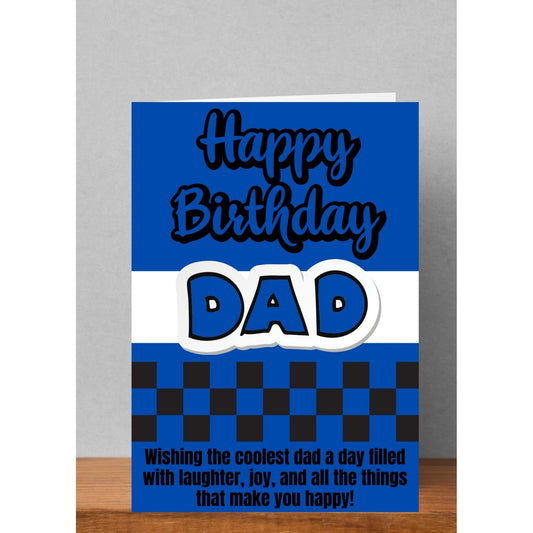 5x7 Happy Birthday- Coolest Dad